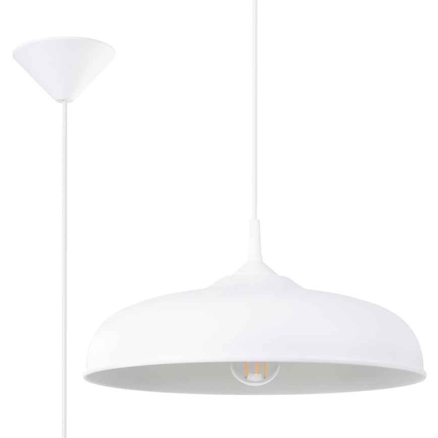 Підвісна люстра GINA 1xE27/15W/230V діаметр 38 см білий