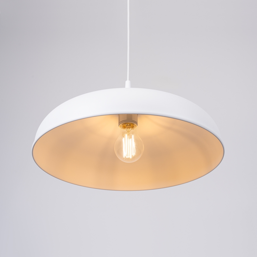 Підвісна люстра GINA 1xE27/15W/230V діаметр 38 см білий