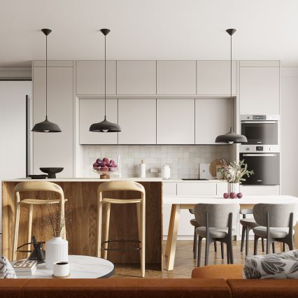 Підвісна люстра GINA 1xE27/15W/230V діаметр 38 см чорний