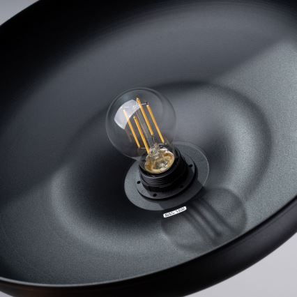 Підвісна люстра GINA 1xE27/15W/230V діаметр 38 см чорний