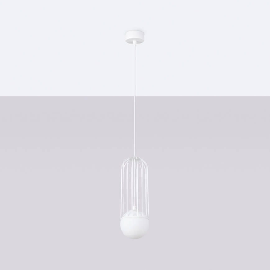 Підвісна люстра BRINA 1xG9/8W/230V білий
