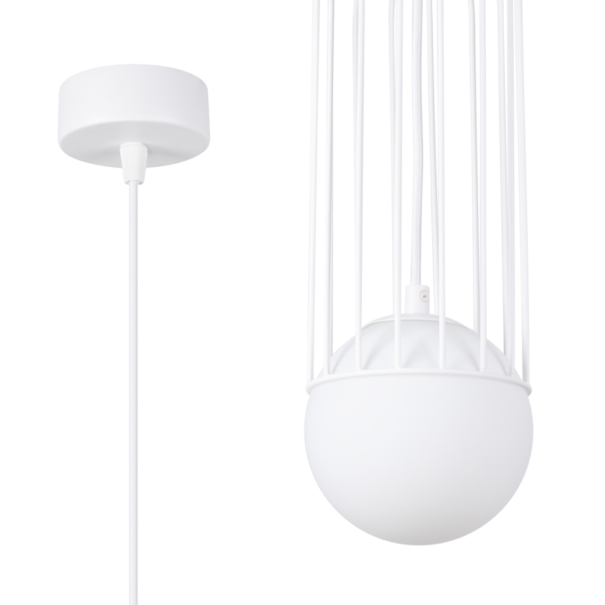 Подвесная люстра BRINA 1xG9/8W/230V белый