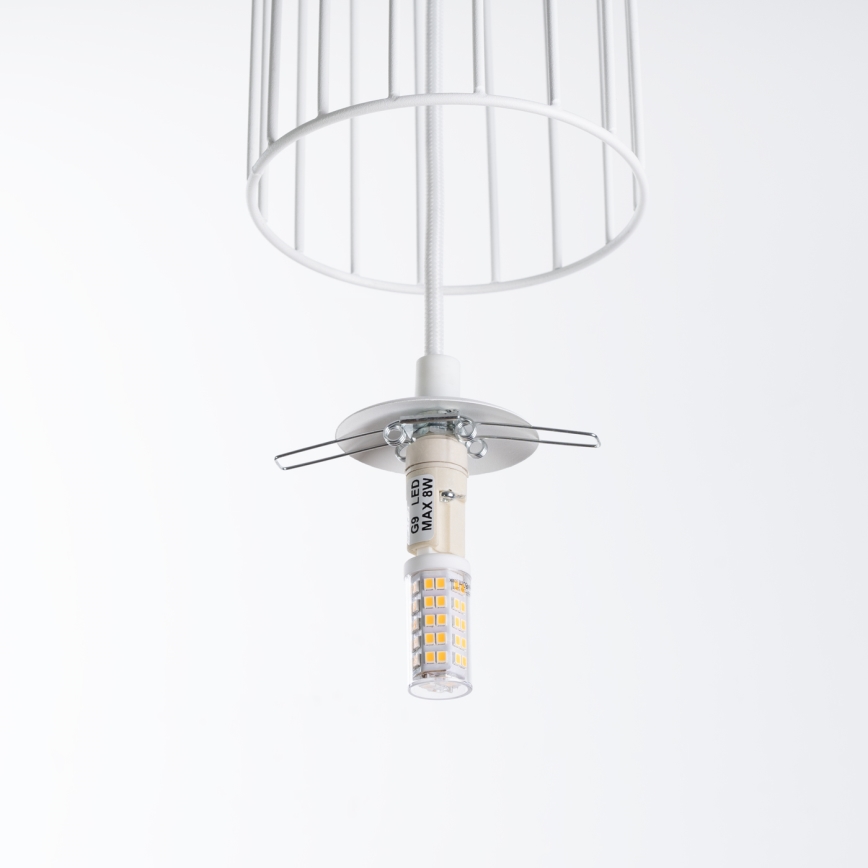 Подвесная люстра BRINA 1xG9/8W/230V белый