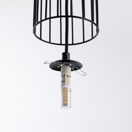 Подвесная люстра BRINA 1xG9/8W/230V черный