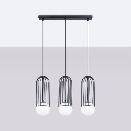 Подвесная люстра BRINA 3xG9/8W/230V черный