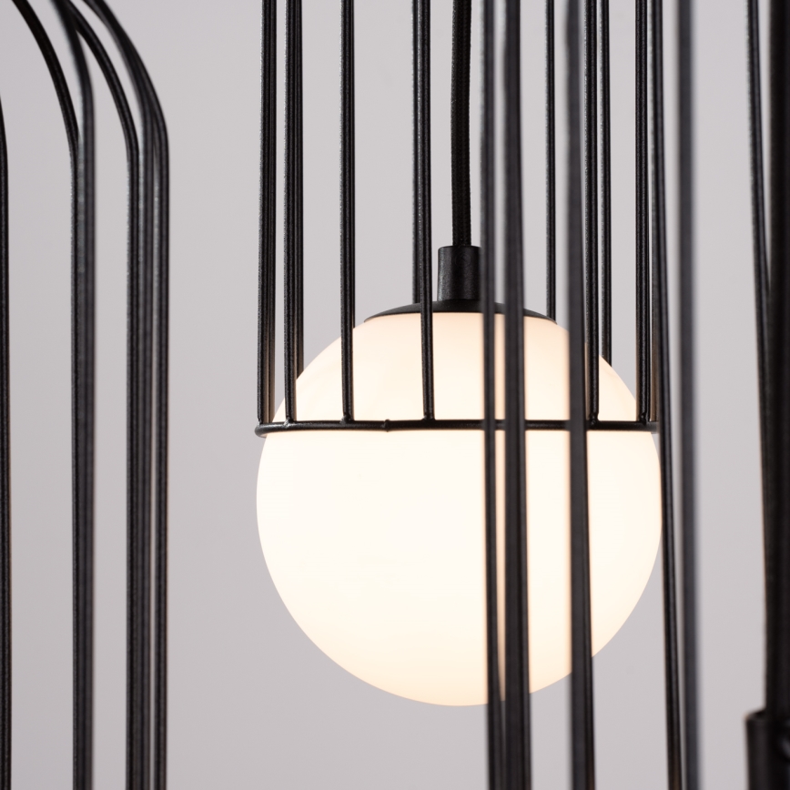 Підвісна люстра BRINA 3xG9/8W/230V чорний