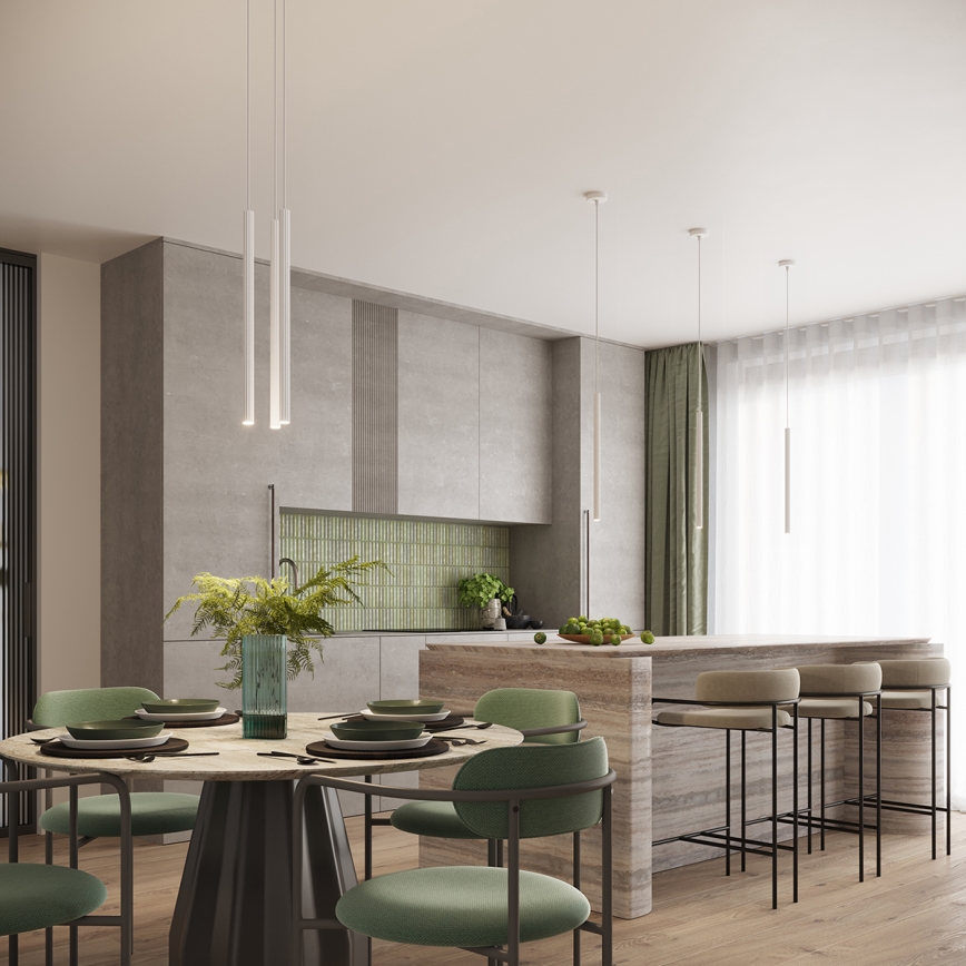 Підвісна люстра ARCHE 3xG9/8W/230V білий