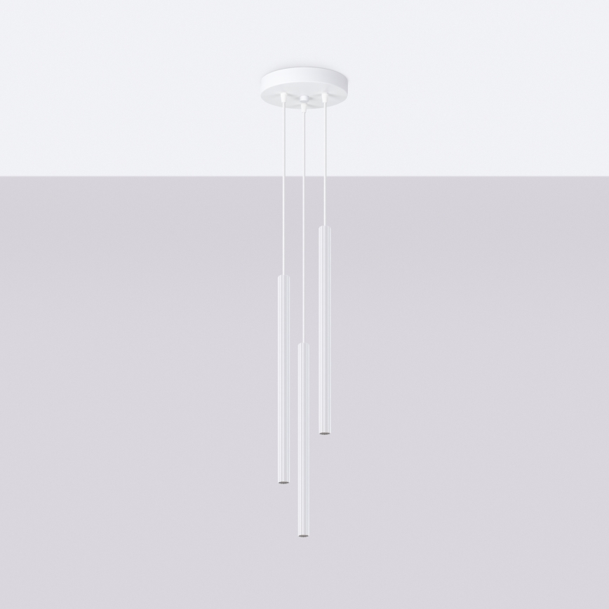 Підвісна люстра ARCHE 3xG9/8W/230V білий