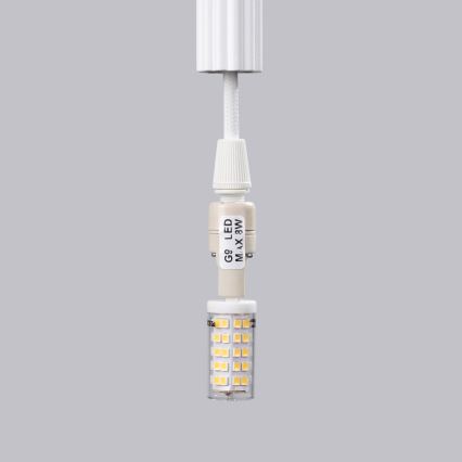 Підвісна люстра ARCHE 3xG9/8W/230V білий