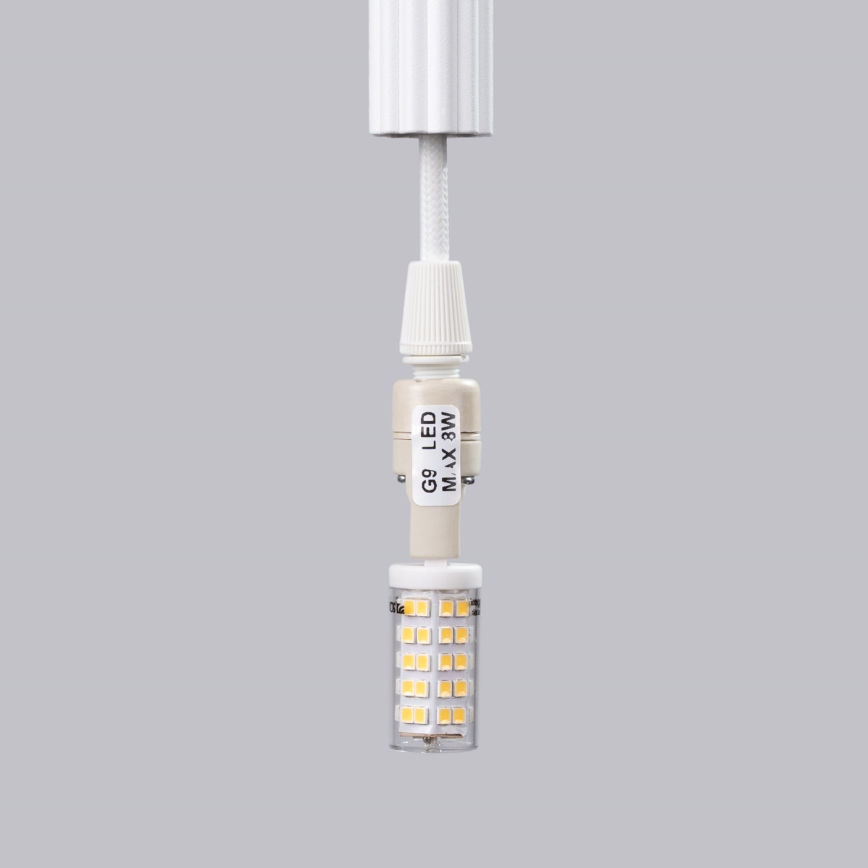 Підвісна люстра ARCHE 3xG9/8W/230V білий