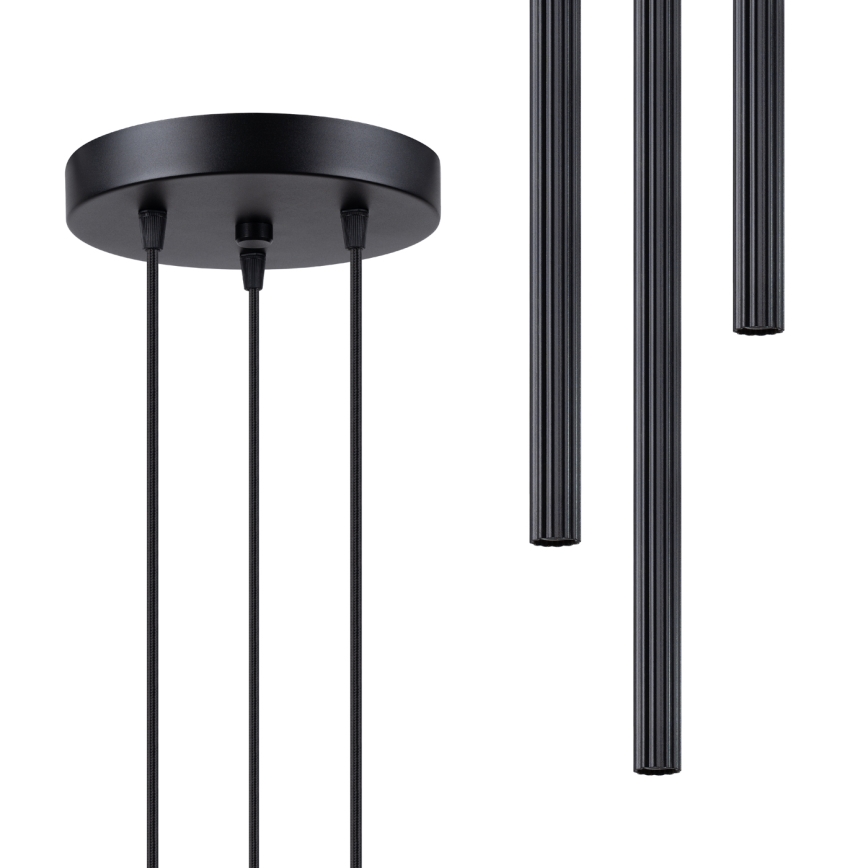 Підвісна люстра ARCHE 3xG9/8W/230V чорний