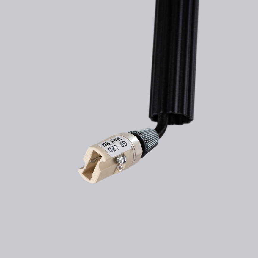 Підвісна люстра ARCHE 3xG9/8W/230V чорний