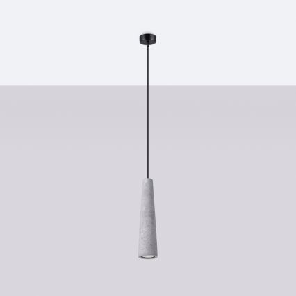 Подвесная люстра ELECTRA 1xGU10/10W/230V бетон/серый