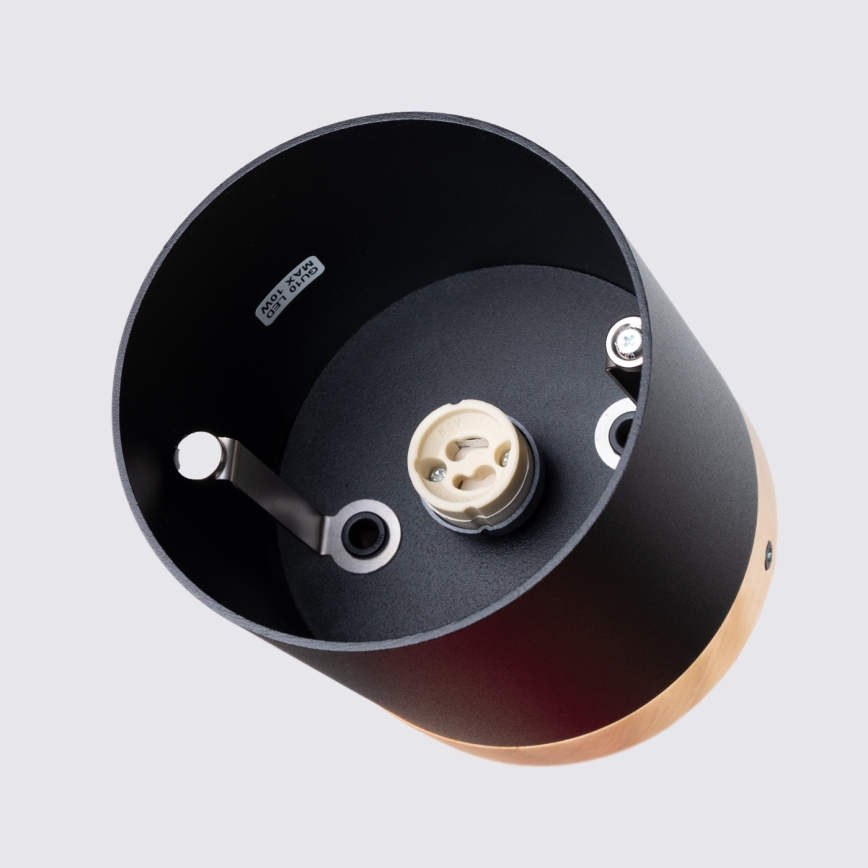 Точковий світильник RIF 1xGU10/10W/230V діаметр 12 см чорний