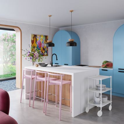 Підвісна люстра MARION 1xE27/15W/230V діаметр 29,5 см чорний