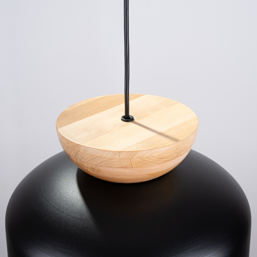 Підвісна люстра MARION 1xE27/15W/230V діаметр 29,5 см чорний