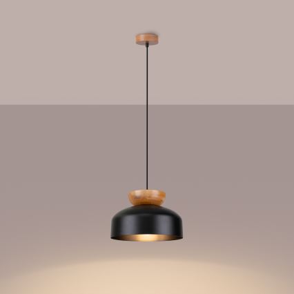 Подвесная люстра MARION 1xE27/15W/230V диаметр 29,5 см черный