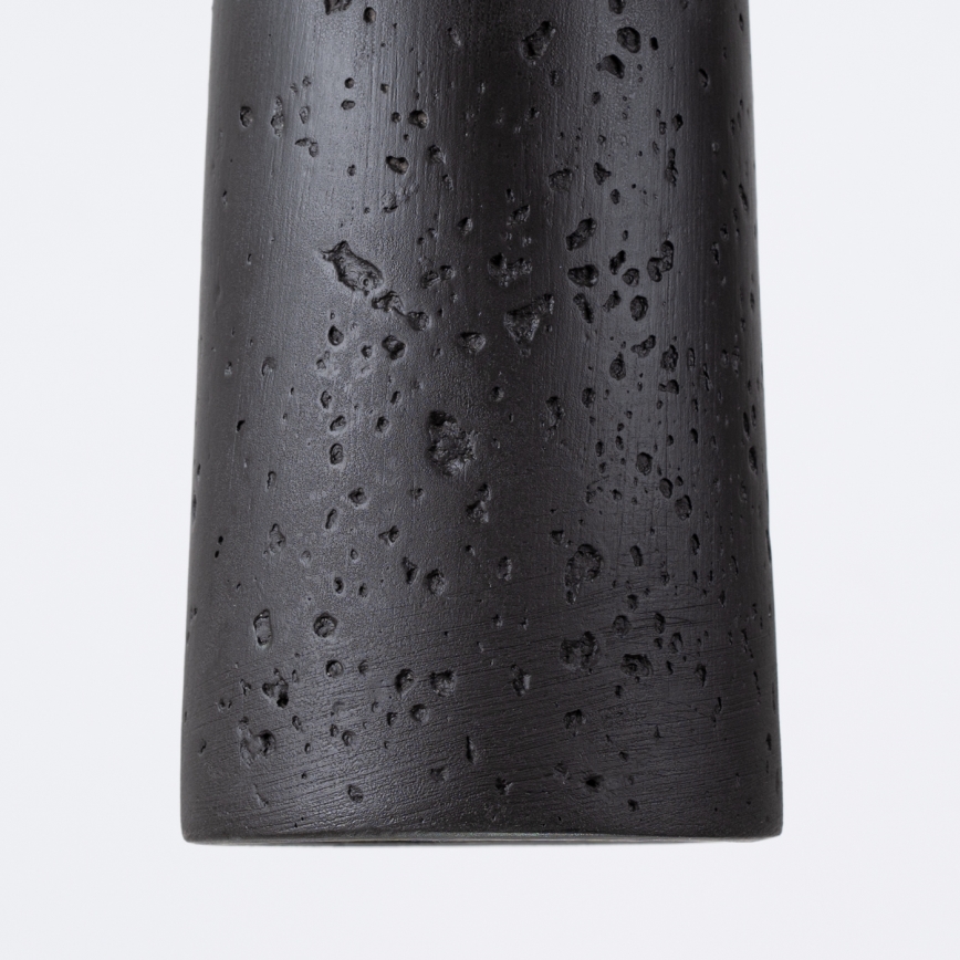 Підвісна люстра ELECTRA 1xGU10/10W/230V бетон/чорний