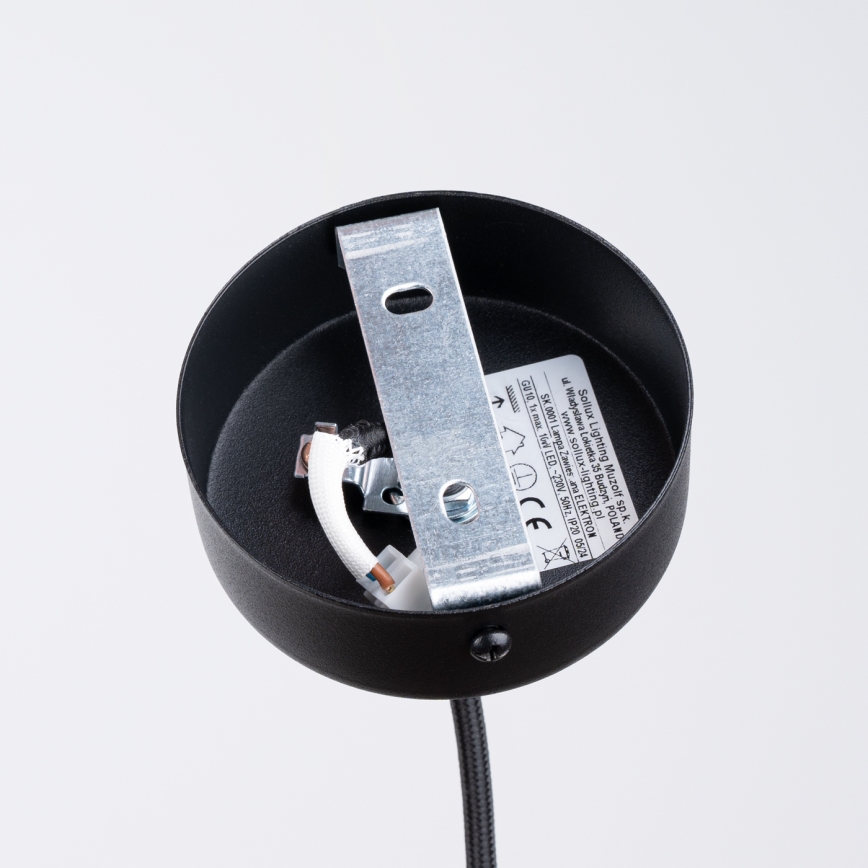 Подвесная люстра ELECTRA 1xGU10/10W/230V бетон/черный