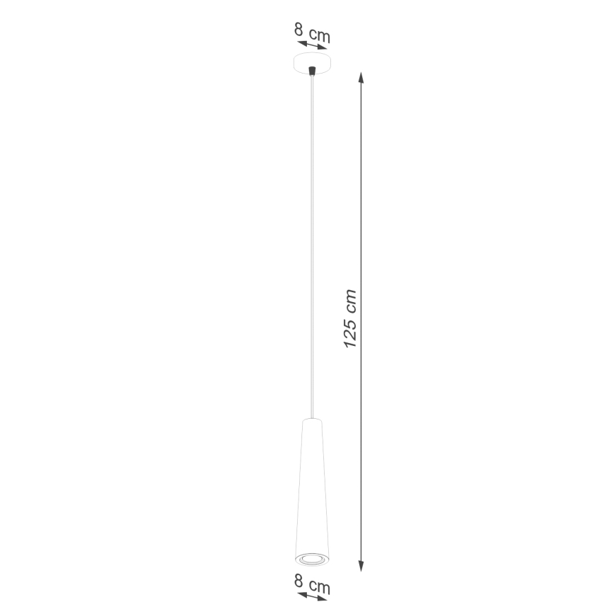 Подвесная люстра ELECTRA 1xGU10/10W/230V бетон/черный