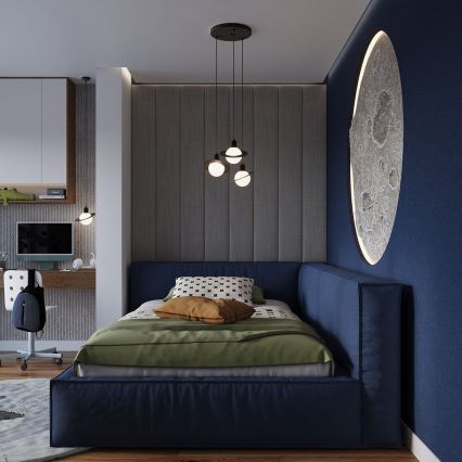 Підвісна люстра HYPERION 1xG9/8W/230V чорний