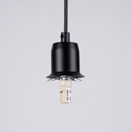 Підвісна люстра HYPERION 1xG9/8W/230V чорний