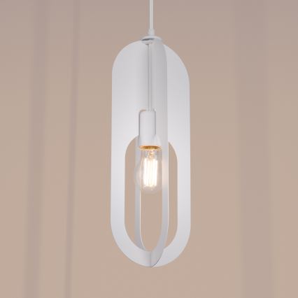 Підвісна люстра NICUS 1xE27/15W/230V білий