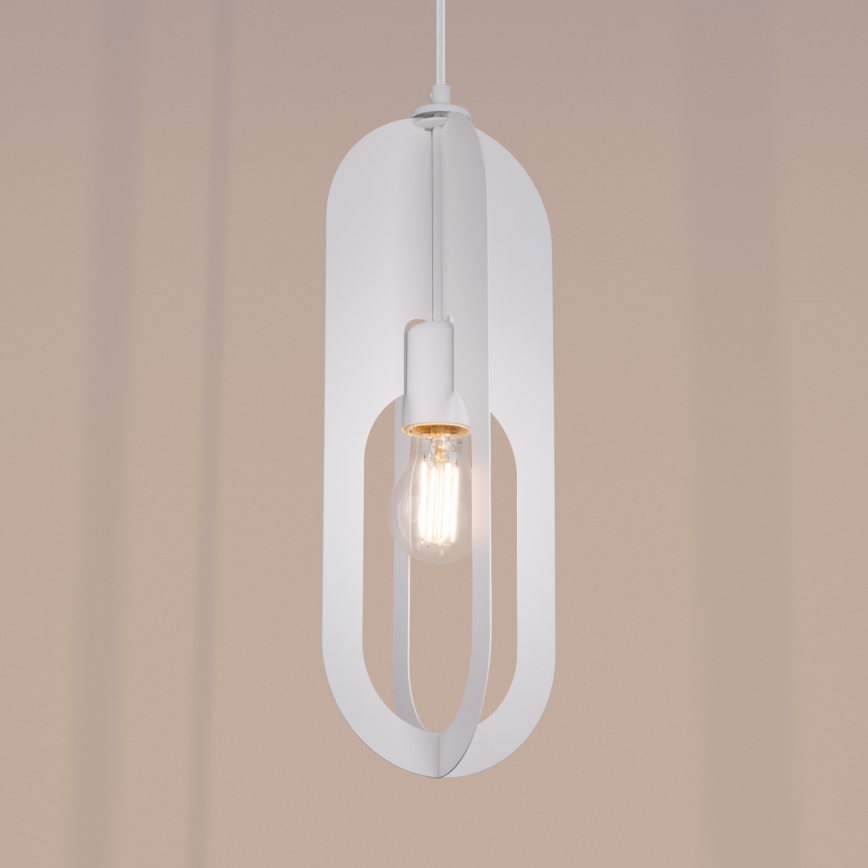 Підвісна люстра NICUS 1xE27/15W/230V білий