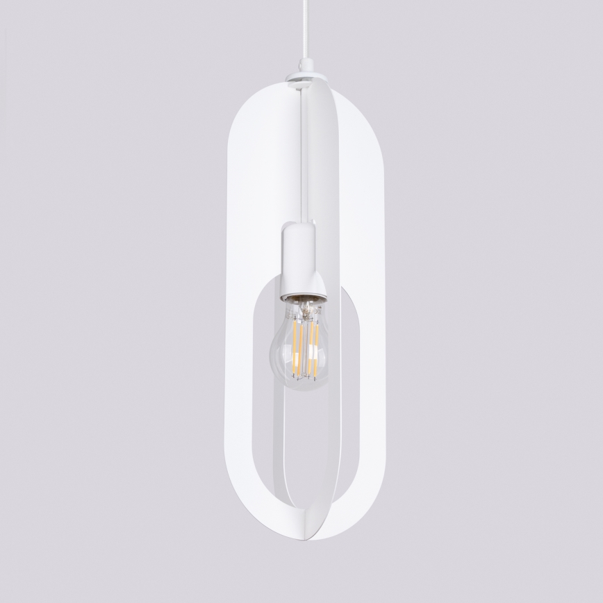 Підвісна люстра NICUS 1xE27/15W/230V білий