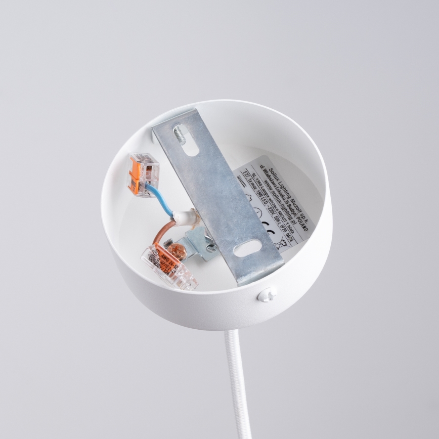 Підвісна люстра NICUS 1xE27/15W/230V білий