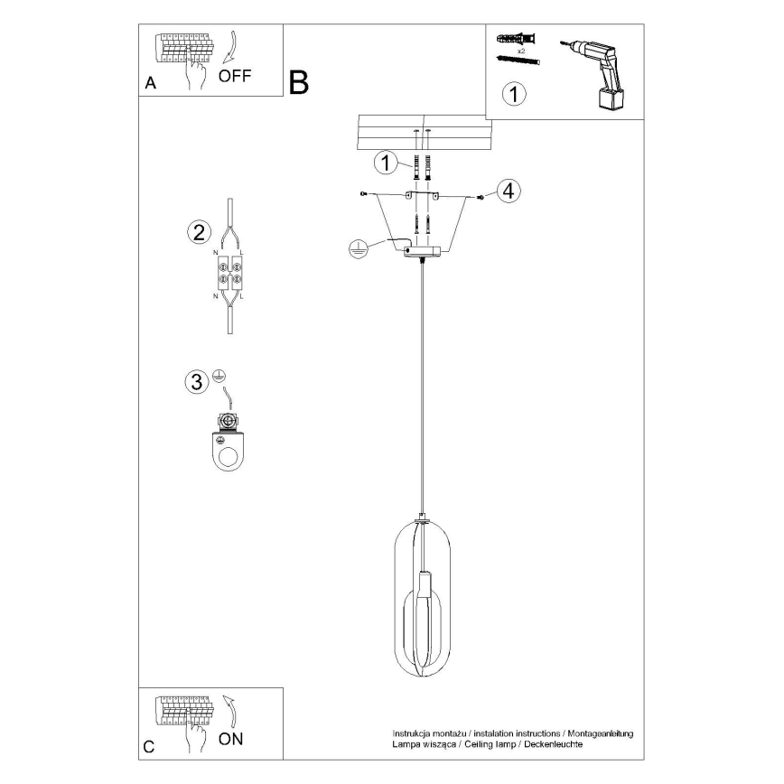 Підвісна люстра NICUS 1xE27/15W/230V білий