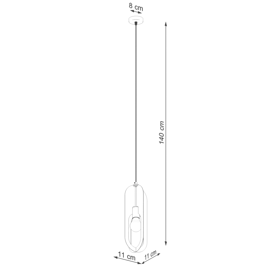 Подвесная люстра NICUS 1xE27/15W/230V белый