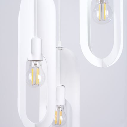 Підвісна люстра NICUS 3xE27/15W/230V білий