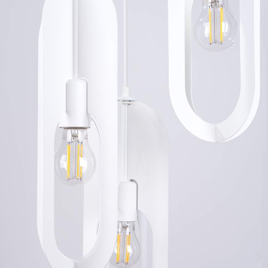 Підвісна люстра NICUS 3xE27/15W/230V білий