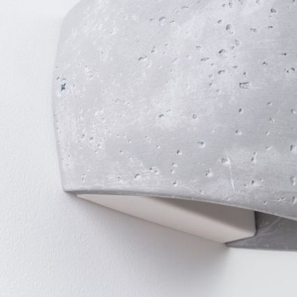 Настінний світильник GLOBE 2xG9/8W/230V бетон/сірий