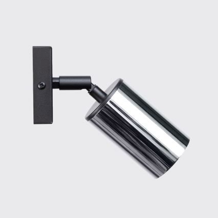 Настенный точечный светильник WINX 1xGU10/10W/230V черная/блестящий хром