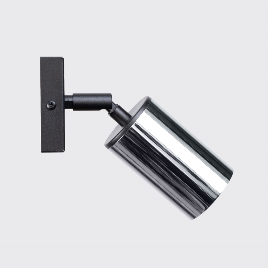 Настенный точечный светильник WINX 1xGU10/10W/230V черная/блестящий хром