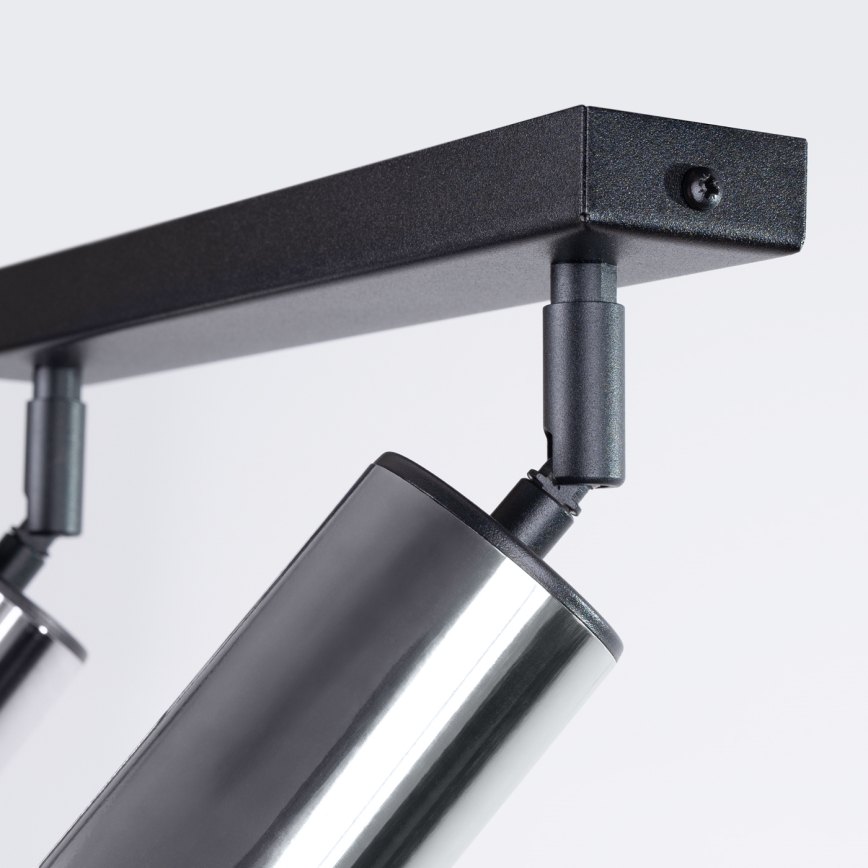 Точковий світильник WINX 2xGU10/10W/230V чорний/глянцевий хром