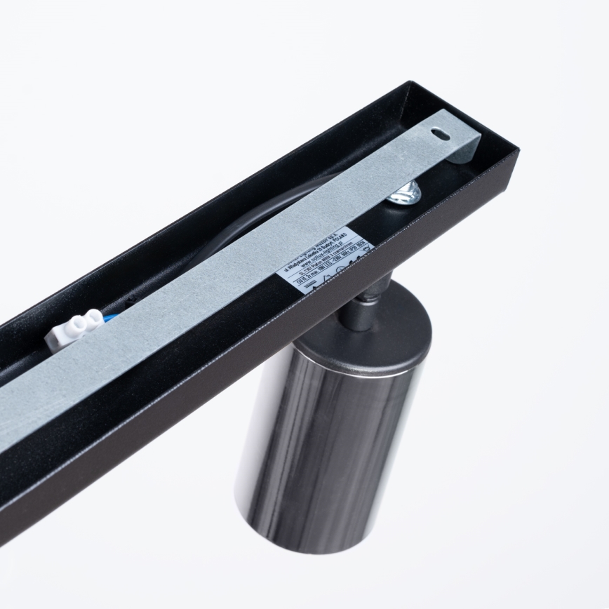 Точковий світильник WINX 2xGU10/10W/230V чорний/глянцевий хром