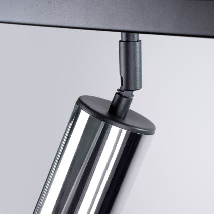 Точковий світильник WINX 3xGU10/10W/230V чорний/глянцевий хром