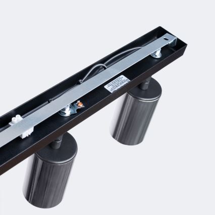 Точковий світильник WINX 3xGU10/10W/230V чорний/глянцевий хром