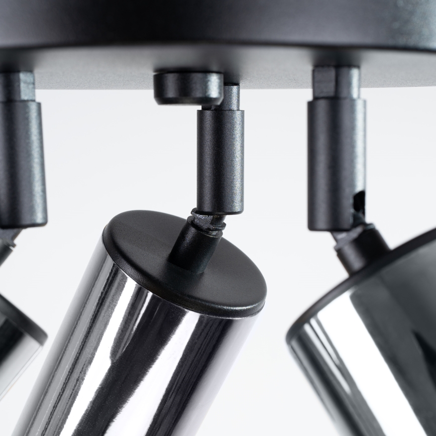 Точковий світильник WINX 3xGU10/10W/230V чорний/глянцевий хром