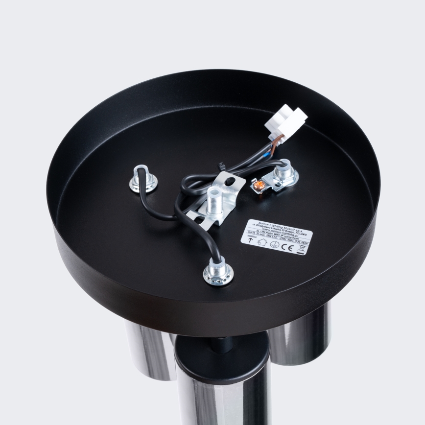 Точковий світильник WINX 3xGU10/10W/230V чорний/глянцевий хром