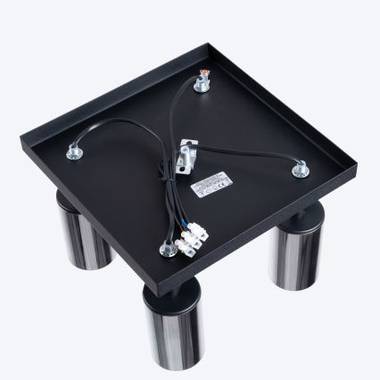 Точковий світильник WINX 4xGU10/10W/230V чорний/глянцевий хром
