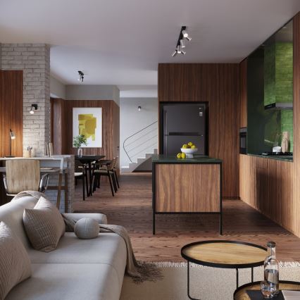 Точковий світильник WINX 6xGU10/10W/230V чорний/глянцевий хром