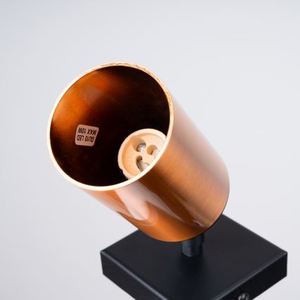 Настенный точечный светильник WINX 1xGU10/10W/230V черный/медный