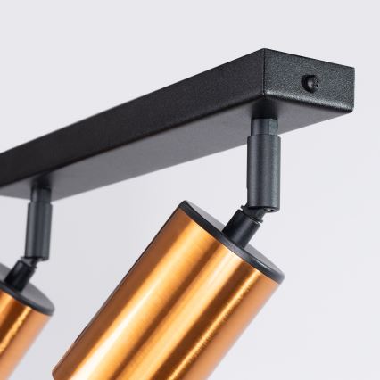 Точковий світильник WINX 2xGU10/10W/230V чорний/мідь