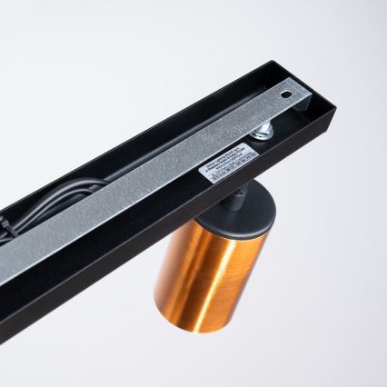 Точковий світильник WINX 2xGU10/10W/230V чорний/мідь