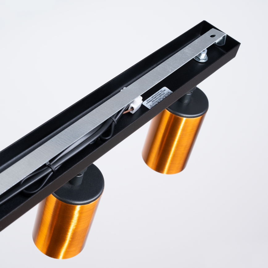 Точковий світильник WINX 3xGU10/10W/230V чорний/мідь