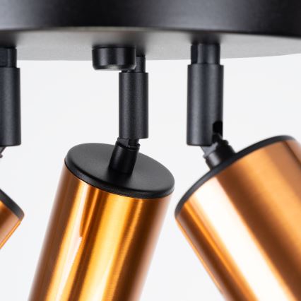 Точковий світильник WINX 3xGU10/10W/230V чорний/мідь